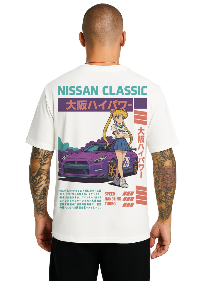 Anime Girl Nissan GTR35 | T-Shirt